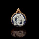 ROMAN CAMEO TONDO IN GOLD MOUNT 1ST - 2ND CENTURY A. D.