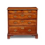 GEORGE II WALNUT CHEST OF DRAWERS EARLY 18TH CENTURY