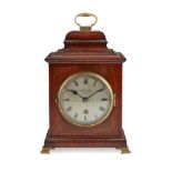 GEORGIAN STYLE MAHOGANY BRACKET CLOCK, CHARLES FRODSHAM, LONDON EARLY 20TH CENTURY