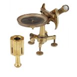 FRENCH BRASS TRANSIT THEODOLITE, BY BELLIENI 19TH CENTURY