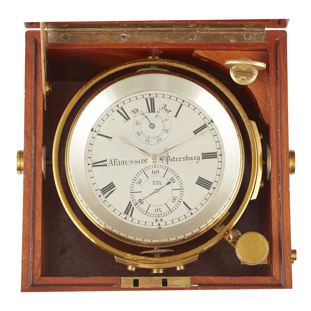 Y CASED MARINE CHRONOMETER, A. ERICSSON, ST. PETERSBURG 19TH CENTURY - Image 3 of 3