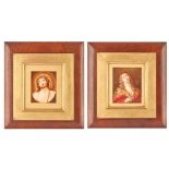 Y PAIR OF FRENCH MINIATURE PAINTINGS, AFTER GUIDO RENI LATE 19TH CENTURY