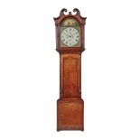 GEORGE III SCOTTISH MAHOGANY LONGCASE CLOCK, DAVID PETERS, ARBROATH EARLY 19TH CENTURY