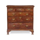 GEORGE I WALNUT CHEST OF DRAWERS EARLY 18TH CENTURY AND LATER
