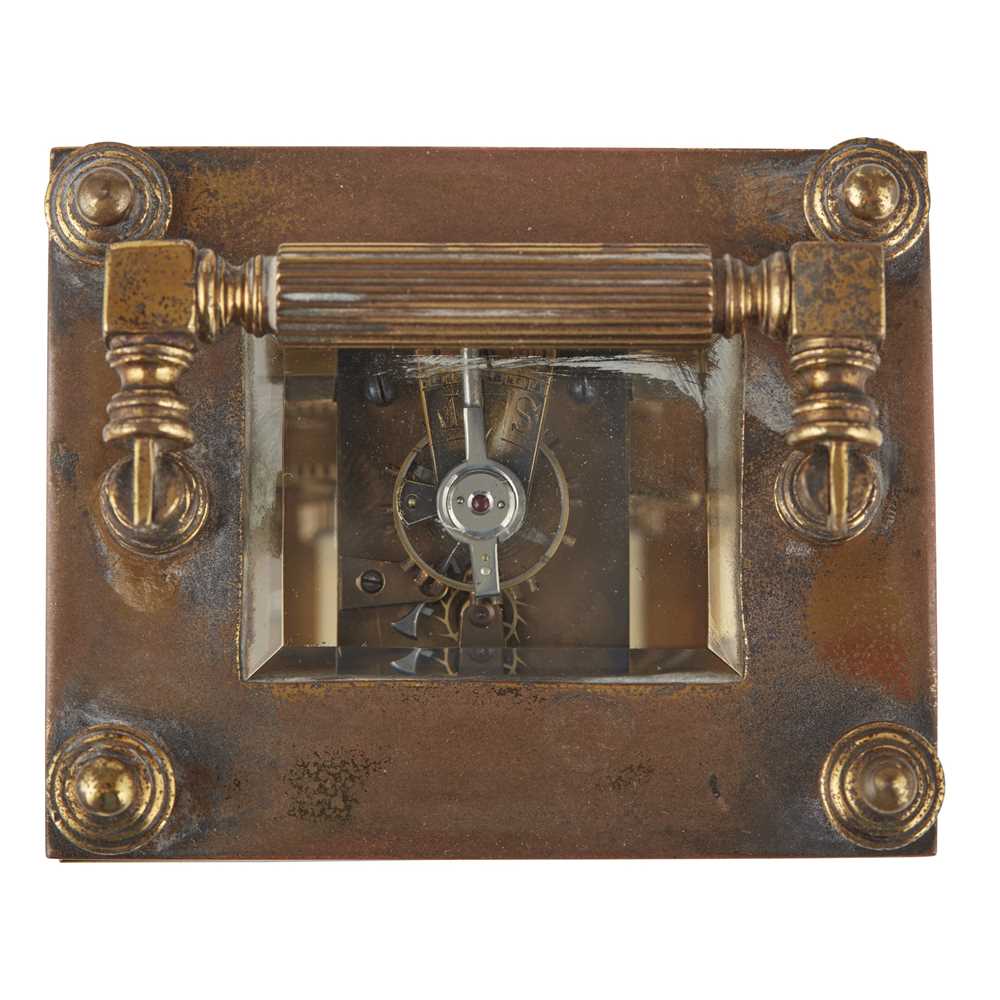 FRENCH BRASS AND CLOISONNÉ CARRIAGE CLOCK LATE 19TH CENTURY - Image 4 of 4