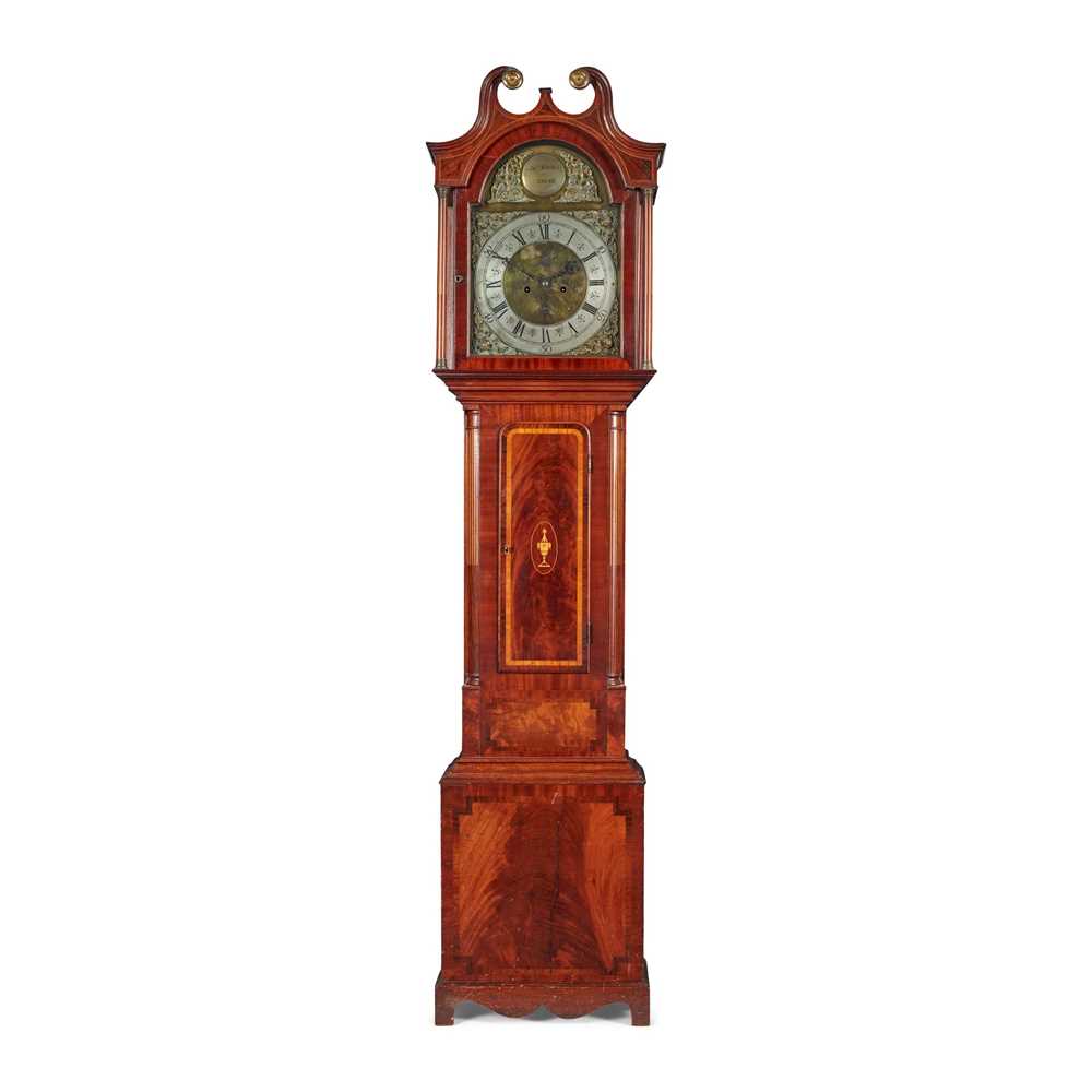 GEORGE III SCOTTISH MAHOGANY LONGCASE CLOCK, JAMES YOUNG, DUNDEE LATE 18TH CENTURY