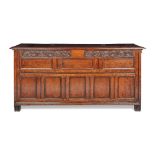 LARGE OAK JOINED CHEST 17TH CENTURY