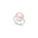 Graff: A cultured pearl and diamond dress ring