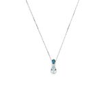 Salvini: An aquamarine, diamond and blue topaz pendant