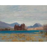 GEORGE HOUSTON R.S.A, R.S.W., R.G.I. (SCOTTISH 1869-1947) KILCHURN CASTLE, LOCH AWE