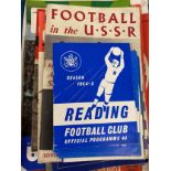 1960s and 1970s football programmes including Reading, Liverpool, Manchester United, Queens Park