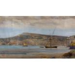 W. Collins, View of Naples - 1892, watercolour, 23cm x 39cm