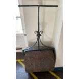 A Garden Roller. Vintage. The iron drum 57cm wide