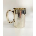 A Sterling |Silver Mug. Sheffield 1922. Quite plain. 9.5cm high. 208 grams
