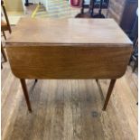 A George III Mahogany Pembroke Table. Fitted with a single drawer. 74cm x 83cm