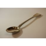 A George IV Sterling Silver Fiddle Thread pattern Serving or Basting Spoon. Eley and Fearn. London