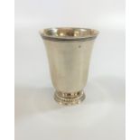 A French 18th century beaker. makers mark PBG. 10cm high. 134grams. 4.3oz.