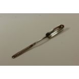 A George II Sterling Silver marrow Scoop. Ann Hill. London 1735. Of typical form. 22cm long. 37