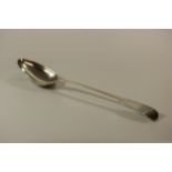 A George III Sterling Silver Fiddle Pattern Basting or Serving Spoon. William, Charles & Henry Eley.