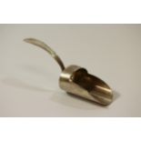 A George III Sterling Silver Old English Reeded Pattern Shovel Shaped Caddy Spoon. Josiah Snatt.