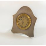 A Sterling Silver Desk Timepiece. Probably London. hallmarks obscured. Possibly by D & M Davis (