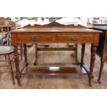A Victorian Walnut Side Table. 74cm x 106cm x 49cm