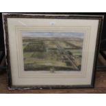 Two 19th Century coloured Engravings of Noble Estates. Framed each 34 x 48cm