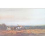 WITHDRAWN Gathering Hay, watercolour 30 x 19cm, two prints and three other pictures