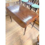 A Good mahogany Pembroke table. Possibly antique. Fitted with a single drawer.