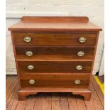 A Small Late Victorian Chest of Drawers. Restored.