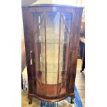 A Display Cabinet in Walnut Veneer. Circa 1930