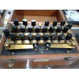 W & J George and Becker Ltd. An electric instrument. Possibly a resistance tester. With makers