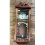 8 vintage clock cases (including gongs and other parts) and circa 1920's