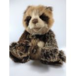 Charlie Bear Anniversary Woody. 30cm. A coat of cream and brown plush, with warm tones and light