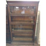 A Stained Wood Globe Wernicke Display cabinet Approx 150 x 87 x 36 cm