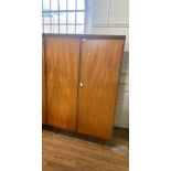 A Pair of Teak Wardrobes. In the Style of Hamilton by Robert Heritage Circa 1960. 181cm x 122cm x