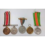 Medals: 1939-45, 1914-19, special constabulary, Edward VII& Alexandra coronation