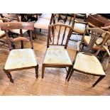 Three Assorted Bedroom Chairs. Early 20th century.