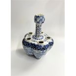 A Dutch Delft ware Tulip vase.