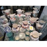 Twelve Royal Worcester porcelain cream jugs 7cm to 9cm (12)