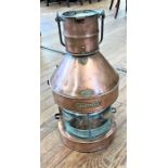 A Victorian Copper Masthead Ships lantern