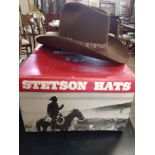 An original Stetson Cowboy hat, with box.