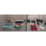 Dinky toys late 1950's: BOAC Coach, Packard Clipper, VW Karmann Ghia, Nash Rambler, Studebaker