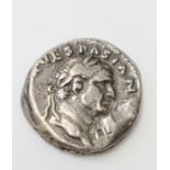 A Silver Coin in the style of a Vespasian denarius.