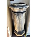 Two chimney pots. Circa 1900. One manufactured by Doulton.