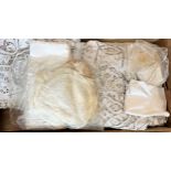 A large Quantity of Antique and Vintage Linen. (a lot )