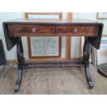 A Mahogany Sofa Table 20th century. 75cm x 95cm (145cm wide fully extended) x 51cm