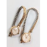 Two ladies Omega wristwatches.