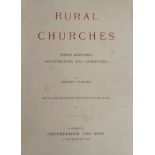 Rural Churches. 1869. By Sidney Corner. Leather bound. Light staining.