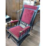 An American rocking chair circa 1880's.
